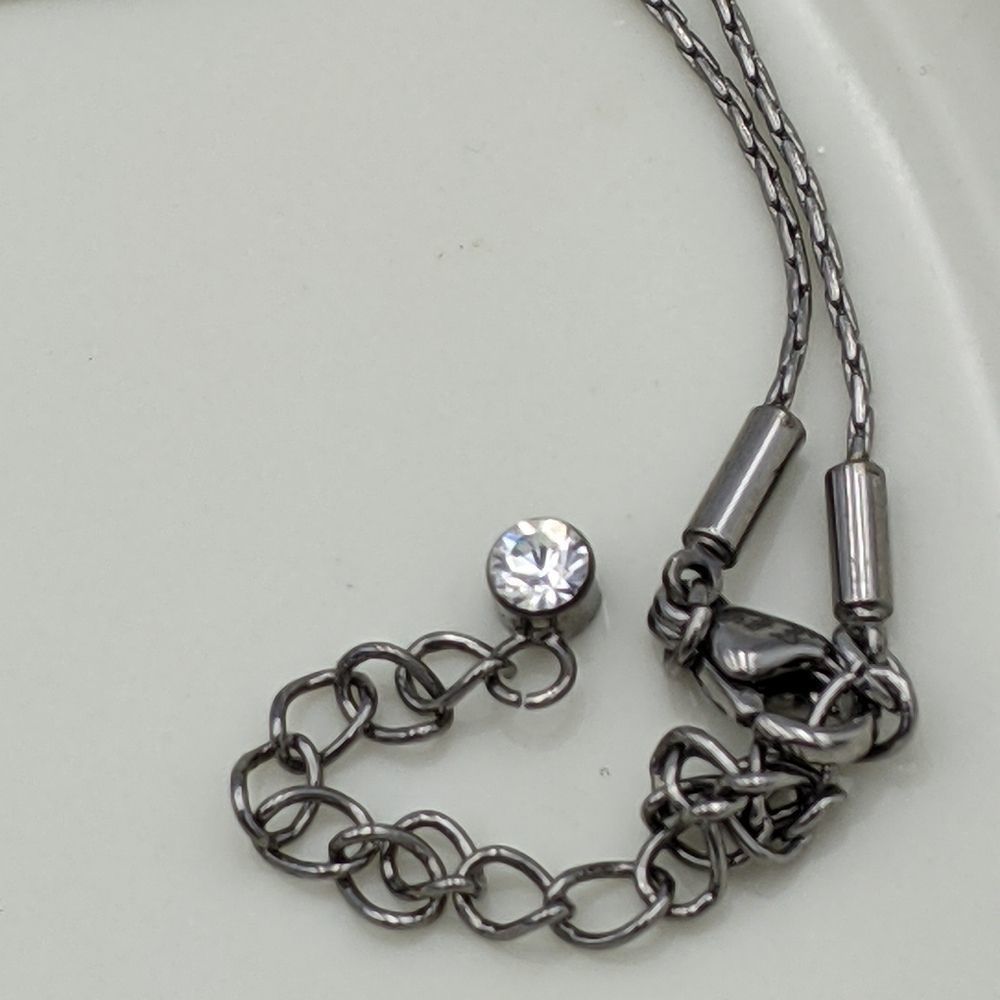 Butler Sterling Silver Faux Pearl Swing Necklace - Picture 6 of 9